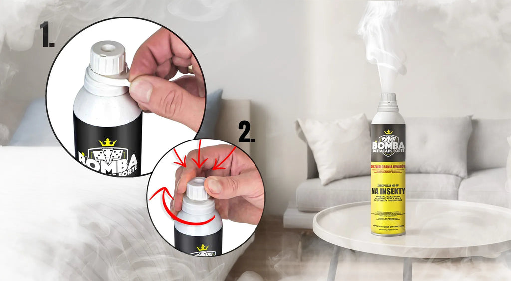 Fogging Bomb Against Cockroaches and Roaches – Deltacaps FORTE Protects Up to 100 m³