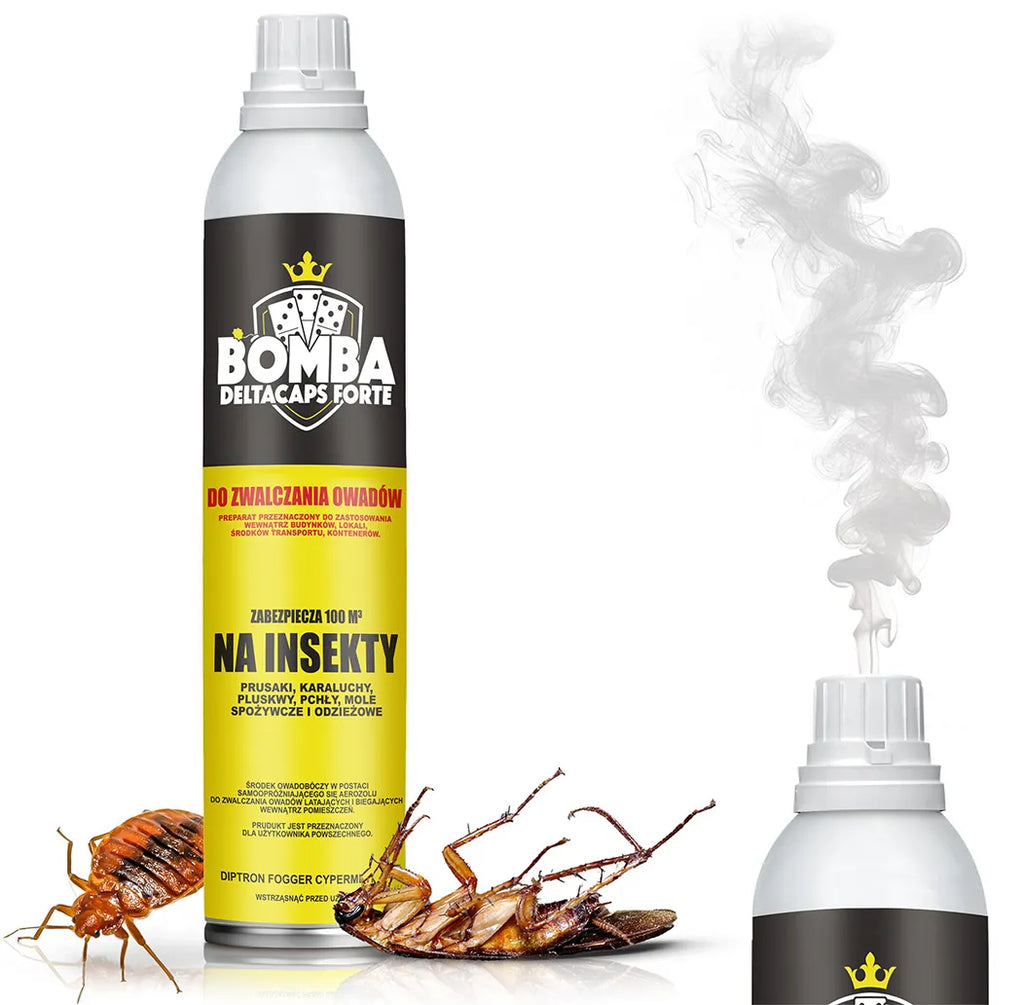 Fogging Bomb Against Cockroaches and Roaches – Deltacaps FORTE Protects Up to 100 m³